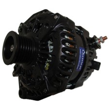 HIGH OUTPUT 300 AMP ALTERNATOR 6 PHASE CUSTOM BLACK COLOR For GM CADDY GMC CHEVY picture