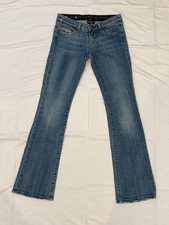 ReRock for Express Bootcut Jeans Size 2 Stretch Embroidered Pocket Y2K picture