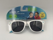 Speedo Kids' Polarized Sunglasses UV400 Floating Frame for Ages 3+ White picture