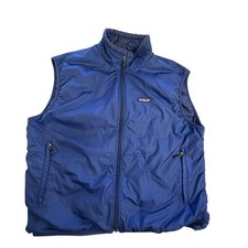 Vtg Patagonia Puffball Vest Mens XL Blue Insulated Puffer Full Zip Eaton Vance picture