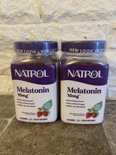 *2 PK*Natrol Melatonin 10mg Sleep Aid Gummies Strawberry 180ct.Each. picture