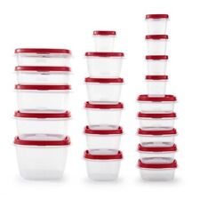 Rubbermaid 40 Piece Food Storage Containers with Vented Lids, Variety Set, Red picture