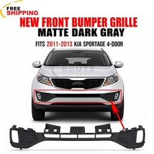 New Front Bumper Grille Matte Dark Gray Fits 2011-2013 Kia Sportage 4-Door Capa picture