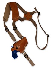 NEW Barsony Tan Leather Horizontal Shoulder Holster Taurus 2