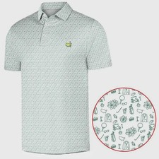 Augusta Green Golf Polo Shirt Masters Inspired Men Summer Golf Shirt picture