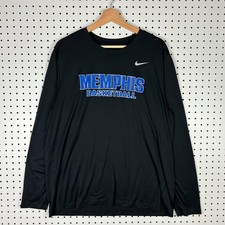 Nike 1 Cent Memphis Tigers T Shirt XL Basketball Team Issued Penny Long Sleeve picture