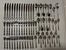 Wm A Rogers Oneida Ltd Fenway Daydream Stainless Vintage service for 12 + extras picture