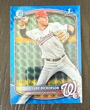Luke Dickerson 2025 Bowman Chrome #BCP-218 Blue Geometric /150 1st picture