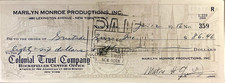 MARILYN MONROE PROD. RARE ORIG 1956 CHECK PAYS FOR MARILYN'S PERSONAL GROCERIES picture