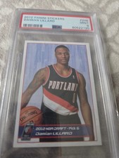 2012 Panini Stickers Damian Lillard ROOKIE RC #246 PSA 9 MINT Blazers Sticker picture