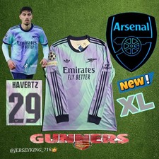 Adidas Arsenal  FC Kai Havertz#29 2024/2025 Long Sleeve Third 3rd Jersey UCL  picture