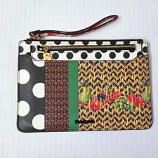 Desigual Wristlet Lola Patch with Removable Insert Pouch Colorful Dots Floral picture