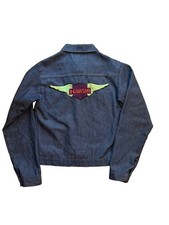 Vintage 1970s Sears Denim Jacket KAWASAKI Patch Men’s XS Snap  picture