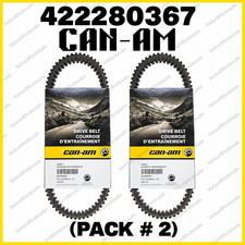 2 Pack-Genuine Can-Am OEM 422280367 Drive Belt for Maverick Renegade Commander picture