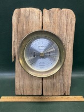 Vintage Seth Thomas Corsair Barometer Model 1504-002 Mounted on Driftwood picture
