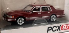 Brekina NEW HO 1/87 Scale 1991 Lincoln Town Car in Dark Red Finish picture