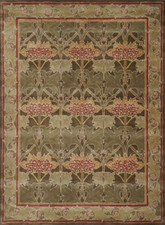 Wool Rug | Hand Tufted Pottery Barn Cecil Green Area Rug | William Morris Rug picture