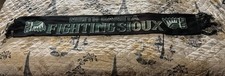 Rare UND North Dakota Fighting Sioux Knit Scarf Black Green Hockey Retired Logo picture