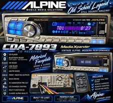 Alpine CDA-7893 CD Player In Dash Receiver FM/AM Car Audio Radio 🔥🔥🔥 picture