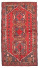 Traditional Vintage Hand-Knotted Area Rug 3'6