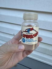 Original Vintage 1977 Hudson Pharmaceuticals Spider-Man vitamins Empty picture