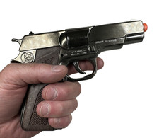 TOY Diecast 1911 COLT ARMY Automatic Metal Ring Cap Pistol Gun Capgun Spain picture