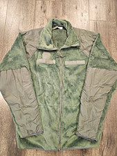 Men's Green Gen III Full Zip Fleece Jacket Stand-Up Collar Size L Long picture