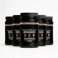 5-PACK Black Forest High Flavanol Cocoa Powder And Flavonoids Supplements 1200mg picture