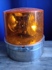 Signal Stat 312 Rotating Beacon Light Amber Globe 12 volt vintage  picture