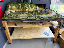 NCE N Scale Model Railroad Layout w/ Power Cab Digital DCC Controller 3ftx6ft  picture