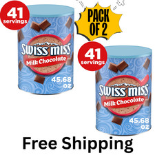 (2 pack) Swiss Miss Milk Chocolate Flavored Hot Cocoa Mix, 45.68 oz. Canister picture
