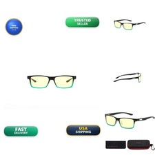 Gunnar Gaming Glasses Cruz Onyx & Teal Amber Neutral Lens picture