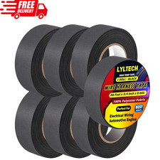 Wire Harness Tape 7 Rolls-Total 328 FT, Polyester Fabric,Flame Retardant,at 257℉ picture