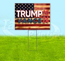 TRUMP VANCE 2024 MAGA FJB 18x24 Yard Sign Snipe Election YS00031 picture
