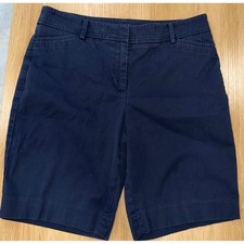 Talbots Women's Perfect Short Navy Blue Chino Shorts picture