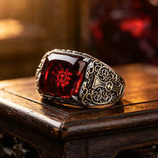Warhammer 40k game Ring for fans Inquisition type for gift and self-collection picture
