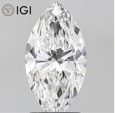 1.51 Ct Marquise Cut IGI Certified Lab Grown CVD Diamond D Color VVS2 Clarity picture