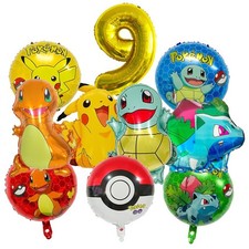Pokemon Theme Foil Balloon Birthday Party Decoration Kids Baby Shower Balloon picture