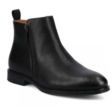 Vance Co Men's Darnell Casual Black Faux Leather Almond Toe Ankle Boots NWT- 10 picture