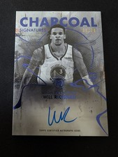 2025-26 Topps Motif Will Richard Charcoal Signatures Ultramarine Blue Auto #/39 picture