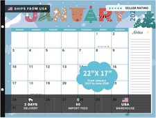 2027-2028 Desk Calendar, 18 Months 2027-2028 Desk Calendar Large 22x17, Jan. 202 picture