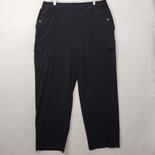 Athleta Vienna Cargo Pant Women's size 18 Black City Travel Pant picture