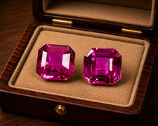 Extremely Rare Pink Sapphire 21.50 Ct NATURAL Asscher CERTIFIED Loose Gemstone picture