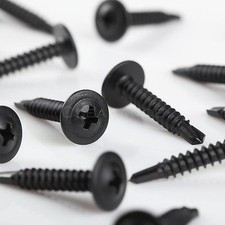 Phillips Truss Head Black Sheet Metal Self Tapping Screw #8 x 1''  Qty 500 picture