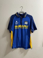 Vintage DC Shoes Subaru Rally Team USA Rally Racing Polo Shirt - Men's Large picture