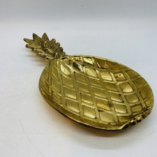 VTG Gatco Solid Brass Pineapple Trinket Dish Key Dish Ashtray Coin Holder Decor picture