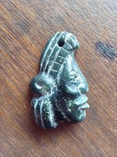 Pre Columbian, Mayan Pendant, Pelenque Mexico, Mayan Jade 5OO-8OOA.D. picture