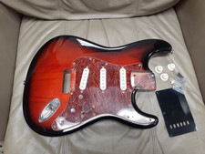 2008 Squier by Fender Stratocaster Standard Guitar Body Loaded NEEDS REPAIRS picture