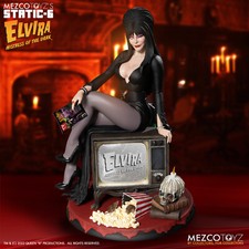 Mezco Static Six Elvira Mistress of the Dark 1/6 Statue NEW SEALED picture