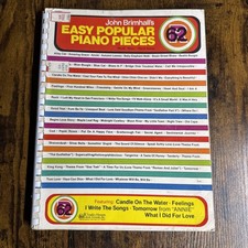 Vintage John Brimhall's Easy Popular Piano Pieces Music Book Songbook  (M22) picture